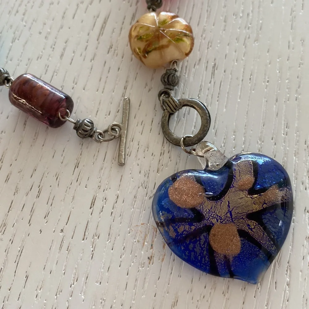 🌼 Vintage - Glass Bead Necklace 🌼 - Picture 4 of 5